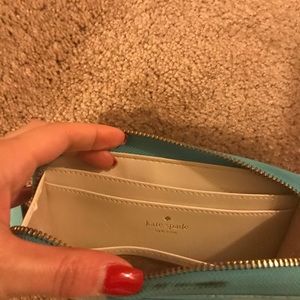 Kate spade Tiffany blue wristlet wallet
